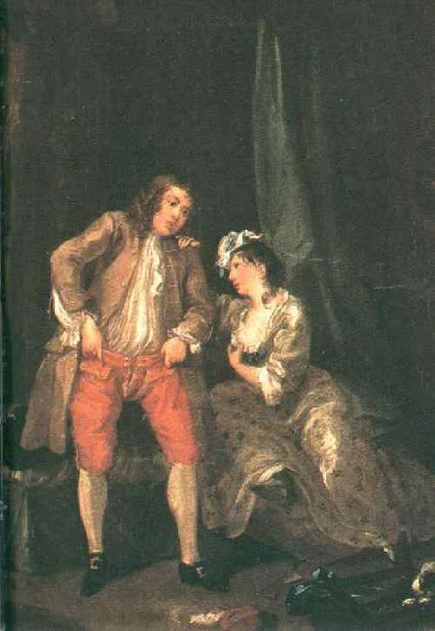 HOGARTH, William Before the Seduction and After sf Sweden oil painting art